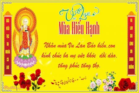 Tạo thiệp Vu lan- Mùa Hiếu Hạnh của Phật giáo