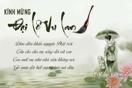 Kính mừng Đại lễ Vu lan Báo hiếu thiệp chúc mừng đẹp