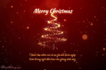 Tạo thiệp video chúc mừng giáng sinh với cây thông Noel