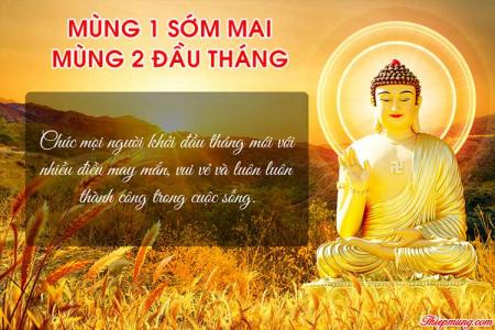 Thiệp chúc mùng 1 sớm mai, mùng 2 đầu tháng đẹp ý nghĩa