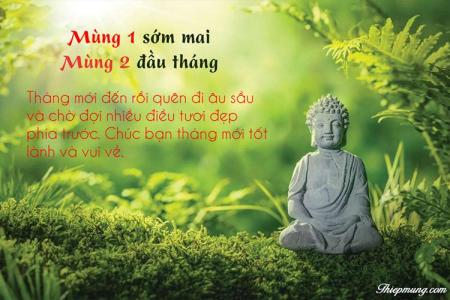 Gửi lời chúc mùng 1 sớm mai, mùng 2 đầu tháng vui vẻ