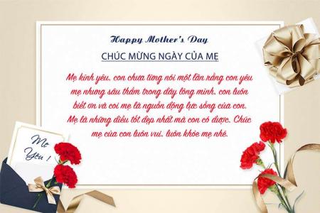 Thiệp chúc mừng ngày của mẹ mới nhất 2022