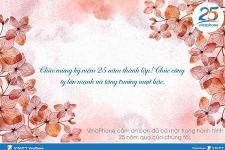 Chia sẻ thiệp chúc mừng VinaPhone 25 năm thành lập đẹp ý nghĩa