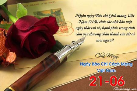 Thiệp mừng ngày Báo chí Cách mạng Việt Nam (21/6) ý nghĩa