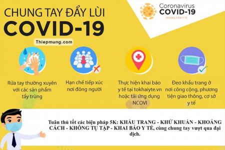 Tạo thiệp chung tay đẩy lùi Covid -19