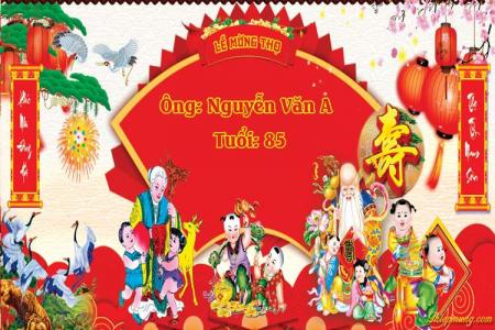 Tải miễn phí backdrop mừng thọ mới nhất