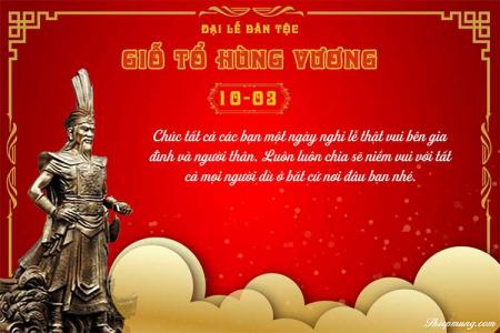 Hình ảnh chúc mừng ngày Giỗ tổ Hùng Vương tải miễn phí