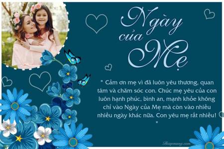 Tạo thiệp Ngày của Mẹ đẹp với khung ảnh