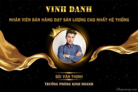Tạo khung vinh danh đẹp sang trọng cho nhân viên xuất sắc
