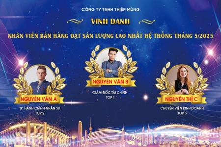 Tạo avatar khung vinh danh mẫu 3 ảnh tải miễn phí