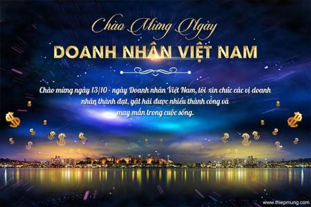 Viết lời chúc lên thiệp chúc mừng ngày doanh nhân Việt Nam 13/10