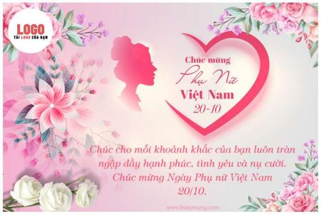 Viết lời chúc lên thiệp chúc mừng 20/10 cho phái đẹp