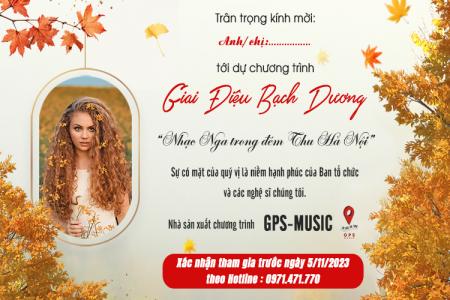 Thư mời sự kiện: Giai Điệu Bạch Dương