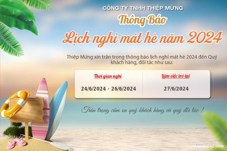 Tạo mẫu thông báo nghỉ mát hè 2025 đẹp nhất
