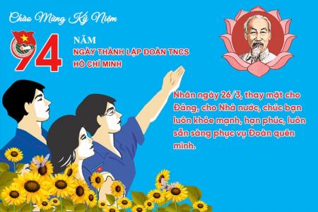 Tạo thiệp chúc mừng 26/3: Ngày thành lập Đoàn ý nghĩa