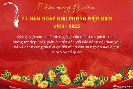 Chào mừng kỷ niệm 71 năm ngày giải phóng Điện Biên