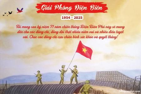 Hình ảnh thiệp đẹp kỷ niệm Ngày Giải phóng Điện Biên 1954 - 2025