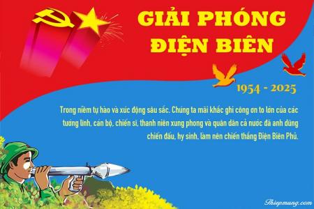 Mẫu thiệp kỷ niệm 71 năm Chiến thắng Điện Biên Phủ ý nghĩa nhất