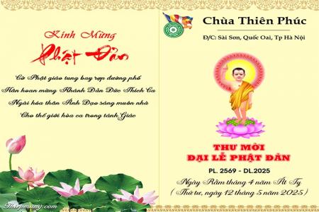 Tạo banner, thiệp thông báo lễ Phật Đản trực tuyến