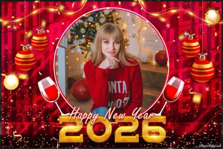 Khung ảnh happy new year 2026 , Khung ảnh  năm mới 2026