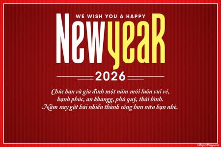 Tạo thiệp chúc mừng năm mới 2026
