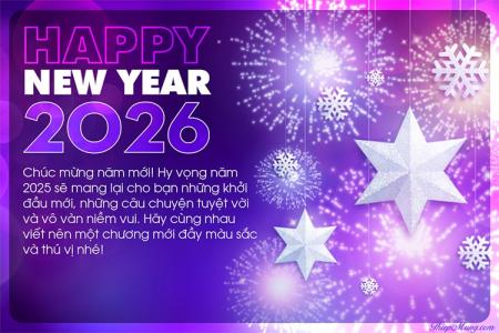 Viết thiệp chúc mừng năm mới 2026 đẹp lung linh