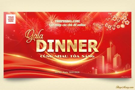Tạo backdrop Gala Dinner đẹp và ấn tượng  online
