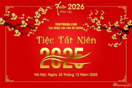 Tạo backdrop tiệc tất niên cuối năm 2025 đẹp ấn tượng