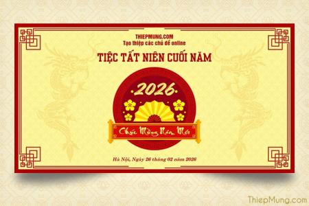 Tạo banner sự kiện năm mới 2026 online