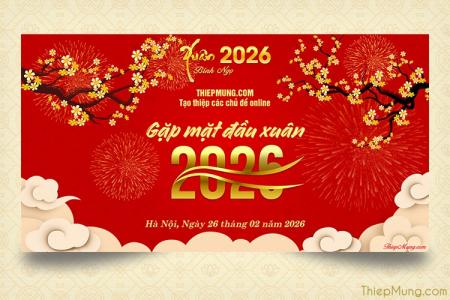 Tạo banner sự kiện Tết Bính Ngọ 2026
