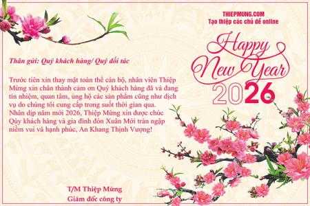 Thư chúc Tết Quý khách hàng và đối tác 2026