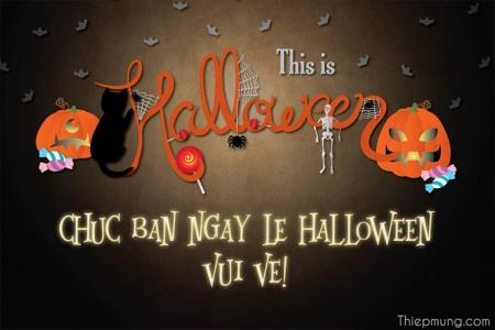 Thiệp chúc mừng Halloween trực tuyến miễn phí