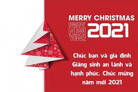 Thiệp chúc mừng giáng sinh và năm mới 2021