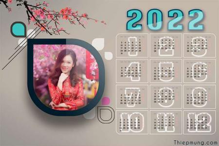 Tạo lịch năm mới 2022 trực tuyến