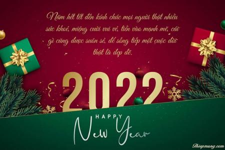 Viết lời chúc lên thiệp chúc mừng năm mới 2022