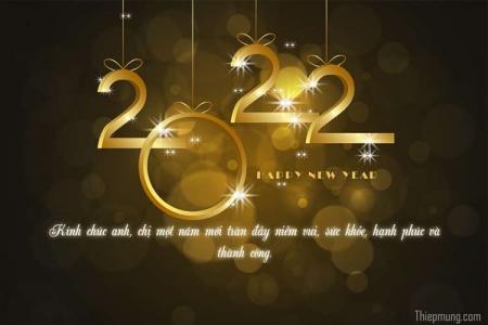 Tạo thiệp ánh sáng chúc mừng năm mới 2022