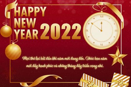 Tạo thiệp chúc mừng năm mới 2022