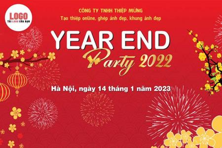 Year End Party Backdrop tất niên 2022 mới nhất 2023