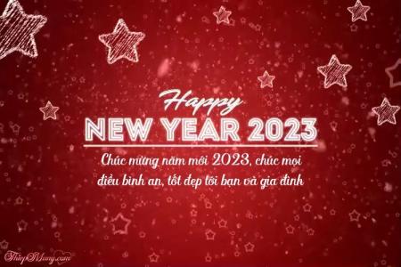 Viết lời chúc trên video chúc mừng năm mới 2023