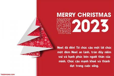Thiệp chúc mừng giáng sinh và năm mới 2023