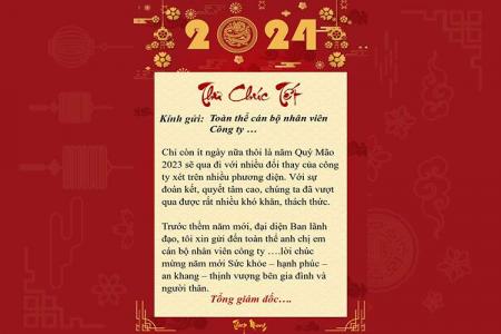 Tạo thư chúc tết, thư chúc mừng năm mới 2024 online