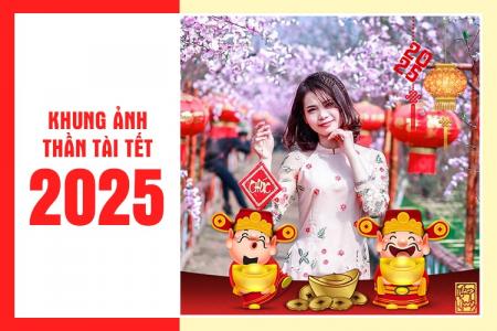 Avatar, khung ảnh thần tài chúc Tết 2025