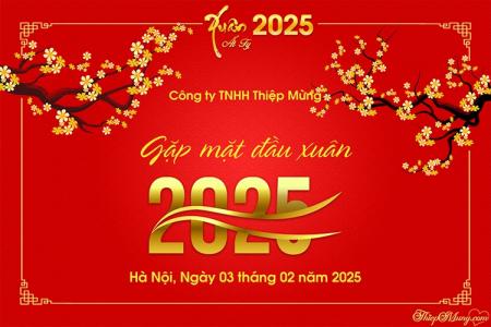 Tạo banner sự kiện Tết Ất Tỵ 2025