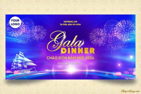 Tạo backdrop Gala Dinner chuyên nghiệp sang trọng và hiện đại