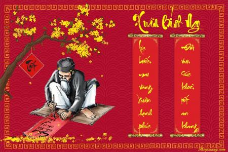 Viết câu đối thư pháp ông đồ già đón Tết 2026 đẹp ý nghĩa