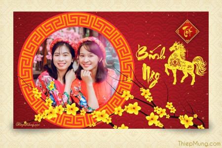 Tạo video chúc Tết Bính Ngọ 2026 với khung ảnh