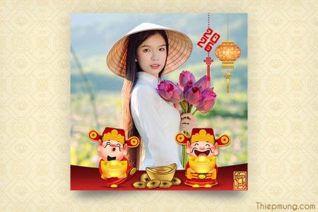 Avatar, khung ảnh thần tài chúc Tết 2026