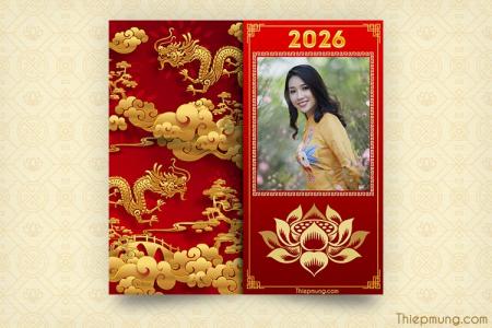 Ghép ảnh Tết, khung ảnh Tết Nguyên Đán 2026