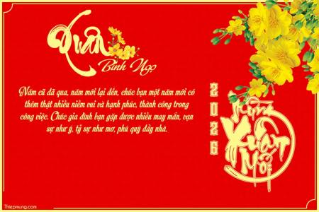 Tạo thiệp năm mới 2026 trực tuyến