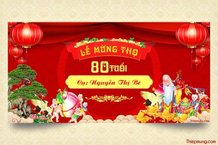 Tạo backdrop mừng thọ đậm nét truyền thống và ý nghĩa